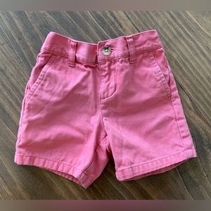 Boys Janie & Jack coral shorts, size 3-6 months